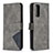 Funda de Cuero Cartera con Soporte Carcasa B08F para Samsung Galaxy S20 FE (2022) 5G Gris