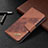 Funda de Cuero Cartera con Soporte Carcasa B08F para Samsung Galaxy S21 FE 5G Marron