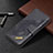 Funda de Cuero Cartera con Soporte Carcasa B08F para Samsung Galaxy S21 FE 5G Negro