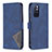 Funda de Cuero Cartera con Soporte Carcasa B08F para Xiaomi Poco M4 Pro 5G Azul