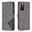 Funda de Cuero Cartera con Soporte Carcasa B08F para Xiaomi Poco M4 Pro 5G Gris