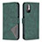 Funda de Cuero Cartera con Soporte Carcasa B08F para Xiaomi Redmi Note 10 5G Verde