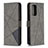 Funda de Cuero Cartera con Soporte Carcasa B08F para Xiaomi Redmi Note 10 Pro 4G Gris