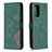 Funda de Cuero Cartera con Soporte Carcasa B08F para Xiaomi Redmi Note 10 Pro 4G Verde