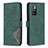 Funda de Cuero Cartera con Soporte Carcasa B08F para Xiaomi Redmi Note 11 4G (2021) Verde