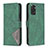 Funda de Cuero Cartera con Soporte Carcasa B08F para Xiaomi Redmi Note 11 4G (2022) Verde