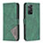 Funda de Cuero Cartera con Soporte Carcasa B08F para Xiaomi Redmi Note 11 Pro 4G Verde