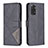 Funda de Cuero Cartera con Soporte Carcasa B08F para Xiaomi Redmi Note 11S 4G Negro