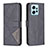 Funda de Cuero Cartera con Soporte Carcasa B08F para Xiaomi Redmi Note 12 4G Negro