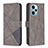 Funda de Cuero Cartera con Soporte Carcasa B08F para Xiaomi Redmi Note 12 Turbo 5G Gris