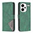 Funda de Cuero Cartera con Soporte Carcasa B08F para Xiaomi Redmi Note 13 Pro+ Plus 5G Verde