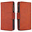 Funda de Cuero Cartera con Soporte Carcasa B09F para Samsung Galaxy Note 10 Lite Marron