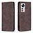 Funda de Cuero Cartera con Soporte Carcasa B09F para Xiaomi Mi 12X 5G Marron