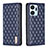 Funda de Cuero Cartera con Soporte Carcasa B11F para Huawei Honor X7a Azul