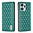 Funda de Cuero Cartera con Soporte Carcasa B11F para Huawei Honor X7a Verde