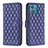 Funda de Cuero Cartera con Soporte Carcasa B11F para Motorola Moto Edge 40 Neo 5G Azul