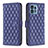 Funda de Cuero Cartera con Soporte Carcasa B11F para Motorola Moto Edge 40 Pro 5G Azul