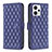 Funda de Cuero Cartera con Soporte Carcasa B11F para Motorola Moto G13 Azul