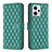 Funda de Cuero Cartera con Soporte Carcasa B11F para Motorola Moto G13 Verde