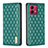 Funda de Cuero Cartera con Soporte Carcasa B11F para Motorola Moto G84 5G Verde