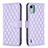 Funda de Cuero Cartera con Soporte Carcasa B11F para Nokia C12 Morado