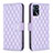 Funda de Cuero Cartera con Soporte Carcasa B11F para Oppo A16 Morado