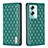 Funda de Cuero Cartera con Soporte Carcasa B11F para Oppo A79 5G Verde