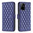 Funda de Cuero Cartera con Soporte Carcasa B11F para Oppo A94 5G Azul