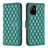 Funda de Cuero Cartera con Soporte Carcasa B11F para Oppo A94 5G Verde