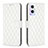 Funda de Cuero Cartera con Soporte Carcasa B11F para Oppo A96 5G Blanco