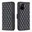 Funda de Cuero Cartera con Soporte Carcasa B11F para Oppo F19 Pro+ Plus 5G Negro