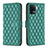 Funda de Cuero Cartera con Soporte Carcasa B11F para Oppo F19 Pro Verde