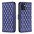 Funda de Cuero Cartera con Soporte Carcasa B11F para Oppo Find X5 Lite 5G Azul