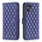 Funda de Cuero Cartera con Soporte Carcasa B11F para Oppo Find X5 Pro 5G Azul