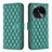 Funda de Cuero Cartera con Soporte Carcasa B11F para Oppo Find X6 5G Verde