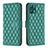 Funda de Cuero Cartera con Soporte Carcasa B11F para Realme 9 5G Verde