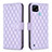 Funda de Cuero Cartera con Soporte Carcasa B11F para Realme C21 Morado