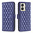 Funda de Cuero Cartera con Soporte Carcasa B11F para Realme C33 (2023) Azul