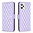 Funda de Cuero Cartera con Soporte Carcasa B11F para Realme C35 Morado