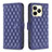 Funda de Cuero Cartera con Soporte Carcasa B11F para Realme C51 Azul