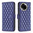 Funda de Cuero Cartera con Soporte Carcasa B11F para Realme V50s 5G Azul