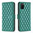 Funda de Cuero Cartera con Soporte Carcasa B11F para Samsung Galaxy A03s Verde