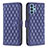 Funda de Cuero Cartera con Soporte Carcasa B11F para Samsung Galaxy A32 4G Azul