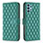 Funda de Cuero Cartera con Soporte Carcasa B11F para Samsung Galaxy A32 4G Verde