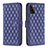 Funda de Cuero Cartera con Soporte Carcasa B11F para Samsung Galaxy A41 Azul