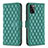 Funda de Cuero Cartera con Soporte Carcasa B11F para Samsung Galaxy A41 Verde