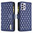 Funda de Cuero Cartera con Soporte Carcasa B11F para Samsung Galaxy A52 4G Azul