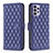 Funda de Cuero Cartera con Soporte Carcasa B11F para Samsung Galaxy A72 4G Azul