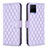 Funda de Cuero Cartera con Soporte Carcasa B11F para Vivo Y21t Morado