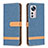 Funda de Cuero Cartera con Soporte Carcasa B11F para Xiaomi Mi 12X 5G Azul Cielo